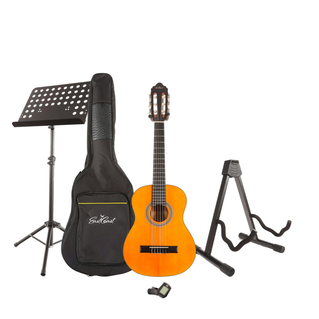 EastCoast C1 1/2 Size Classical Nylon String Acoustic Guitar Starter Pack