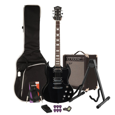 Eastcoast GS61S Black Electric Guitar 35W Amp Bundle