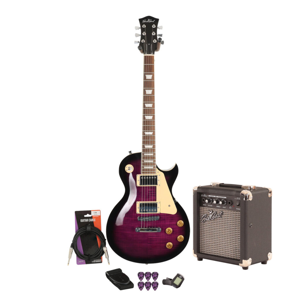 Eastcoast L1 Amethyst Burst 10w Amp Guitar Bundle