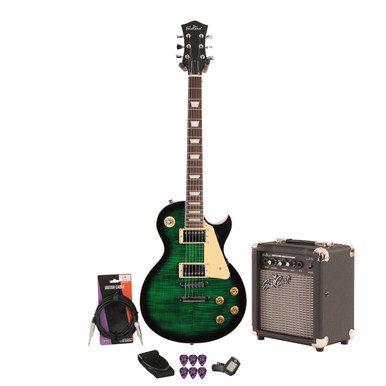 Eastcoast L1 Boa Green Burst 10w Amp Guitar Bundle