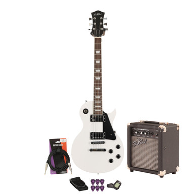 Eastcoast L1S Alpine White 10w Amp Guitar Bundle