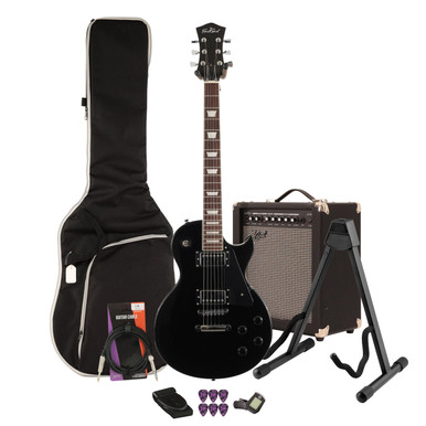 Eastcoast L1S Ebony Electric Guitar 35W Amp Bundle