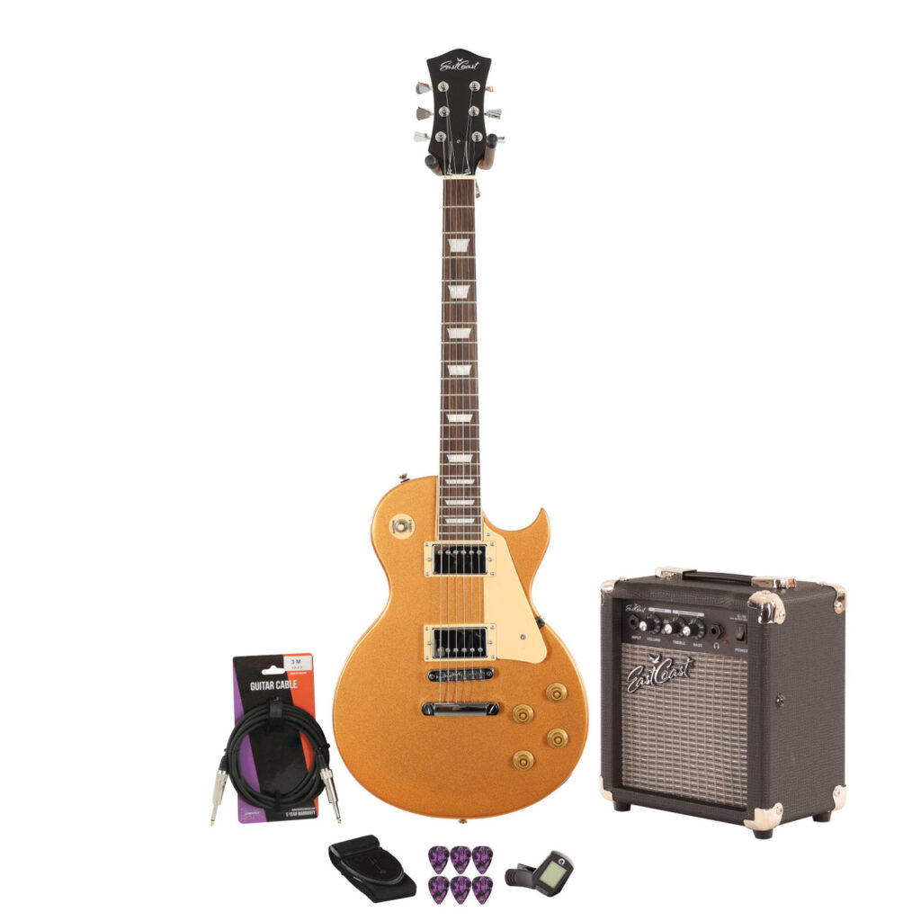 Eastcoast L1S Midas Gold 10w Amp Guitar Bundle