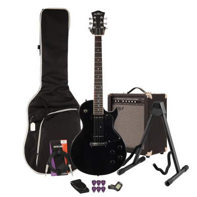 Eastcoast LS Ebony Electric Guitar 35W Amp Bundle