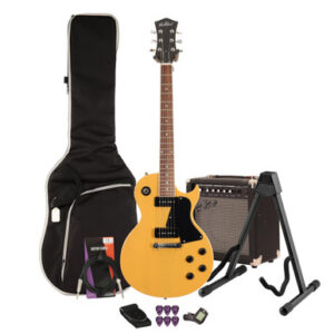 Eastcoast LS TV Yellow Electric Guitar 15W Amp Bundle