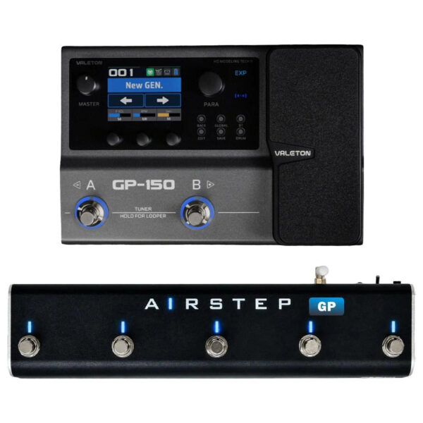 Valeton GP-150 Multi-FX Pedal & XSonic Airstep GP Controller Bundle - Image 1