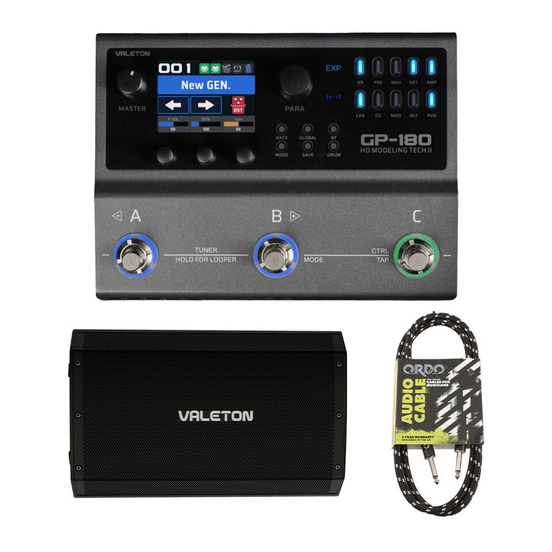 Valeton GP-180 Multi-FX Pedal & VFR-110 FRFR Guitar Cab Bundle - Image 1