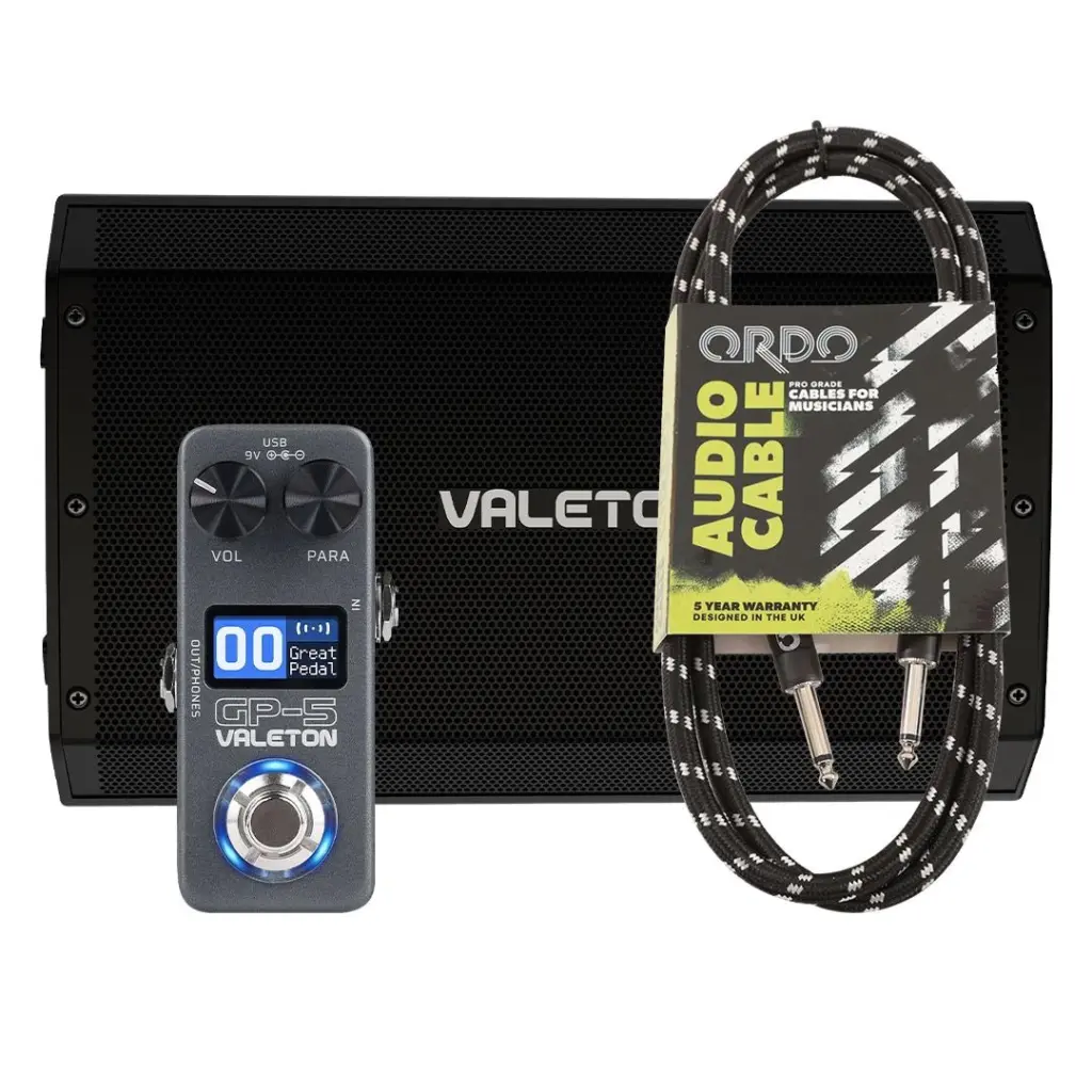 Valeton GP-5 Multi-FX Pedal & VFR-110 FRFR Guitar Cab Bundle