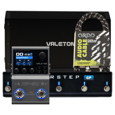 Valeton GP-50 Multi-FX Pedal, VFR-110 FRFR Guitar Cab & XSonic Airstep GP Controller Bundle - Image 2