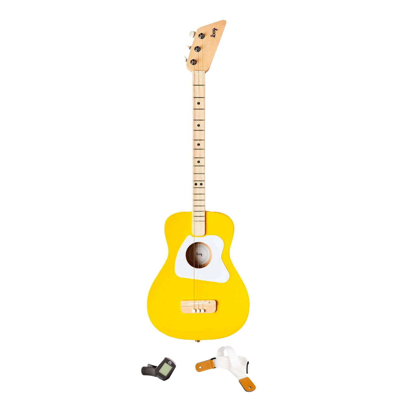 Loog Pro Acoustic Guitar in Yellow Starter Pack - Image 1