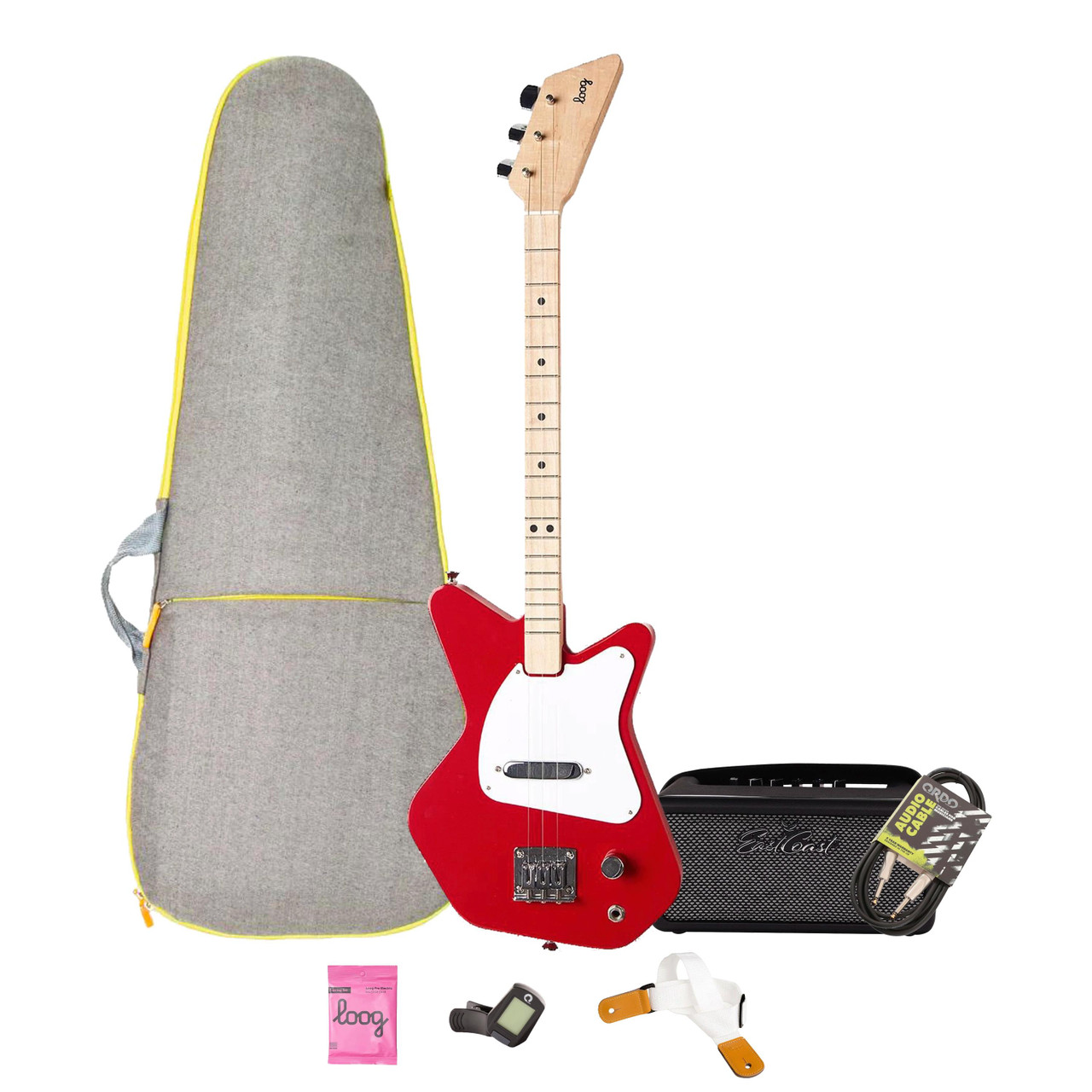 Loog Pro Electric Guitar Starter Pack in Red - Image 1