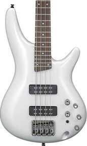 Ibanez SR300E-PW SRBASS in Pearl White Starter Pack with 15w Amp and Accessories - Image 3