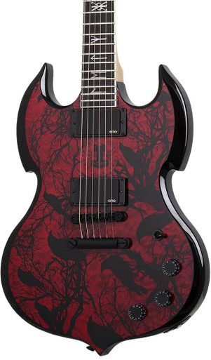 Wylde Audio Barbarian in Blood Raven Signed By Zakk Wylde