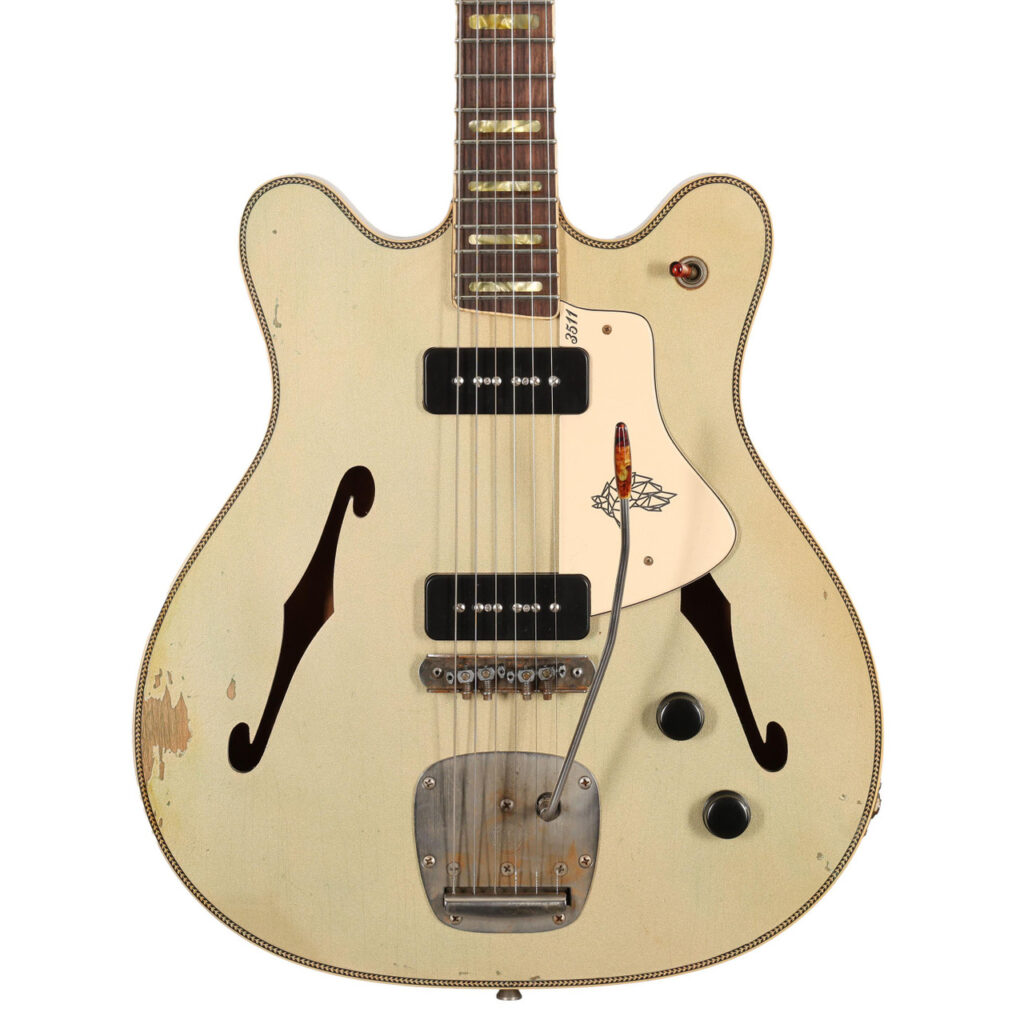 Castedosa 3511 Lobo Semi-Hollow Electric Guitar in Light Aged Shoreline Gold