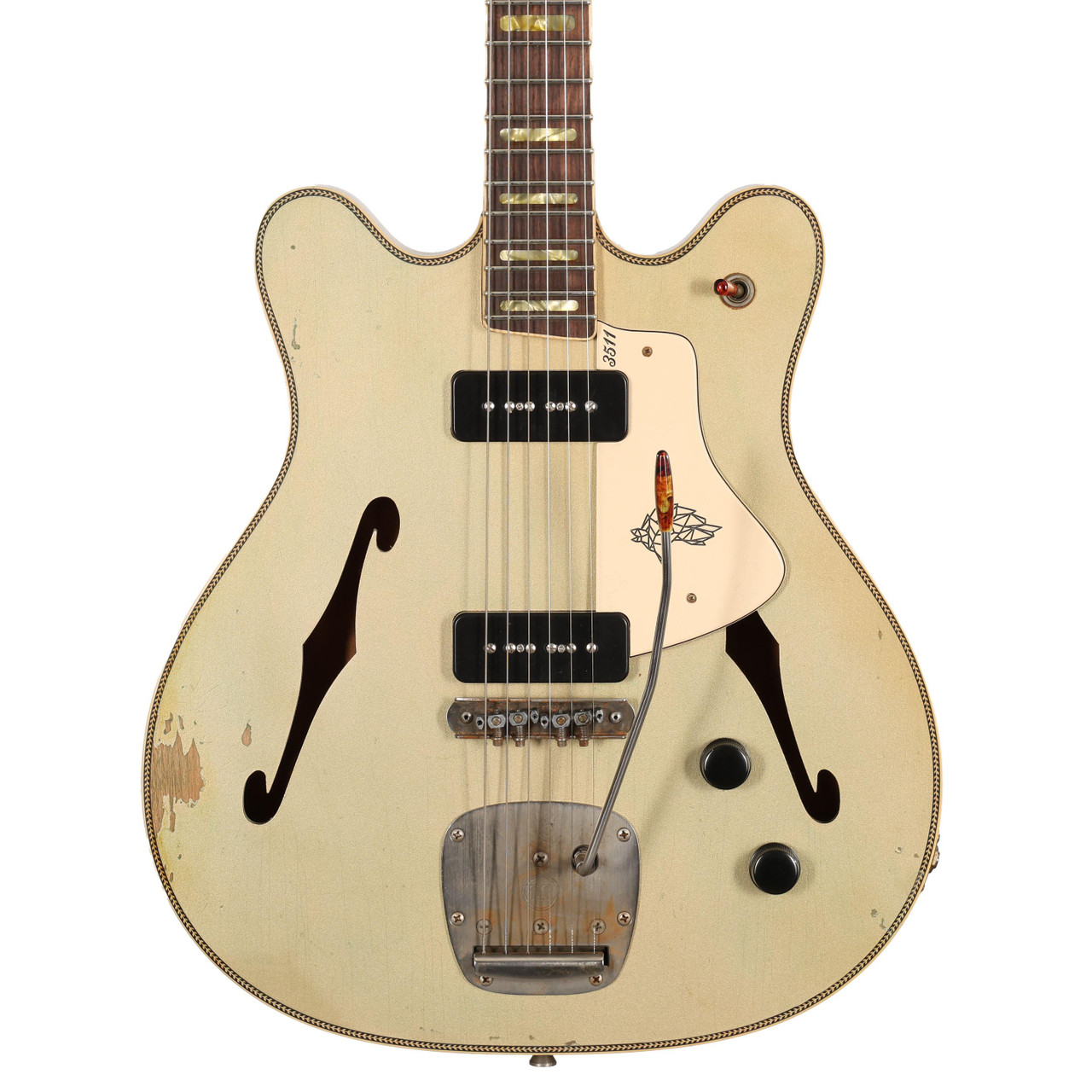Castedosa 3511 Lobo Semi-Hollow Electric Guitar in Light Aged Shoreline Gold
