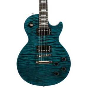 Gibson Custom Shop Les Paul Axcess Custom Widow Figured Electric Guitar in Peacock Blue