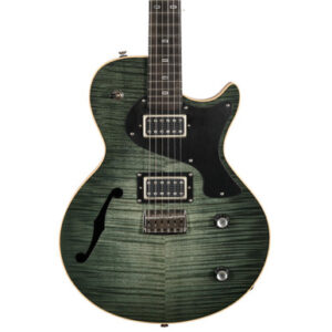 PJD Custom Shop Carey Elite Semi Hollow Electric Guitar in Forest Green Burst