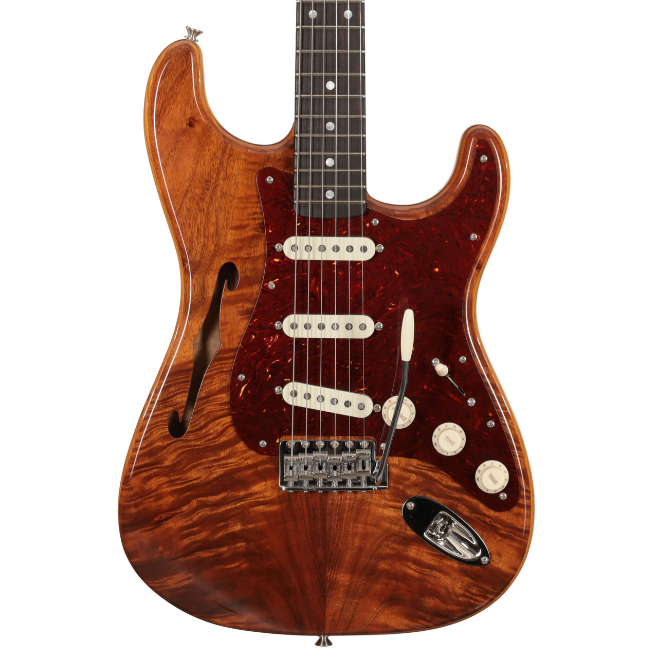 Fender Custom Shop Artisan Stratocaster Thinline Ash Body with AAAA Koa Top - Image 1