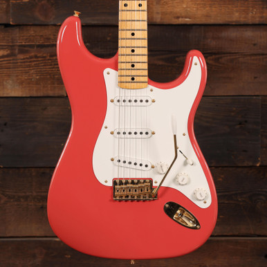 Fender Custom Shop '55 Stratocaster Deluxe Closet Classic in Faded Aged Fiesta Red - Image 6