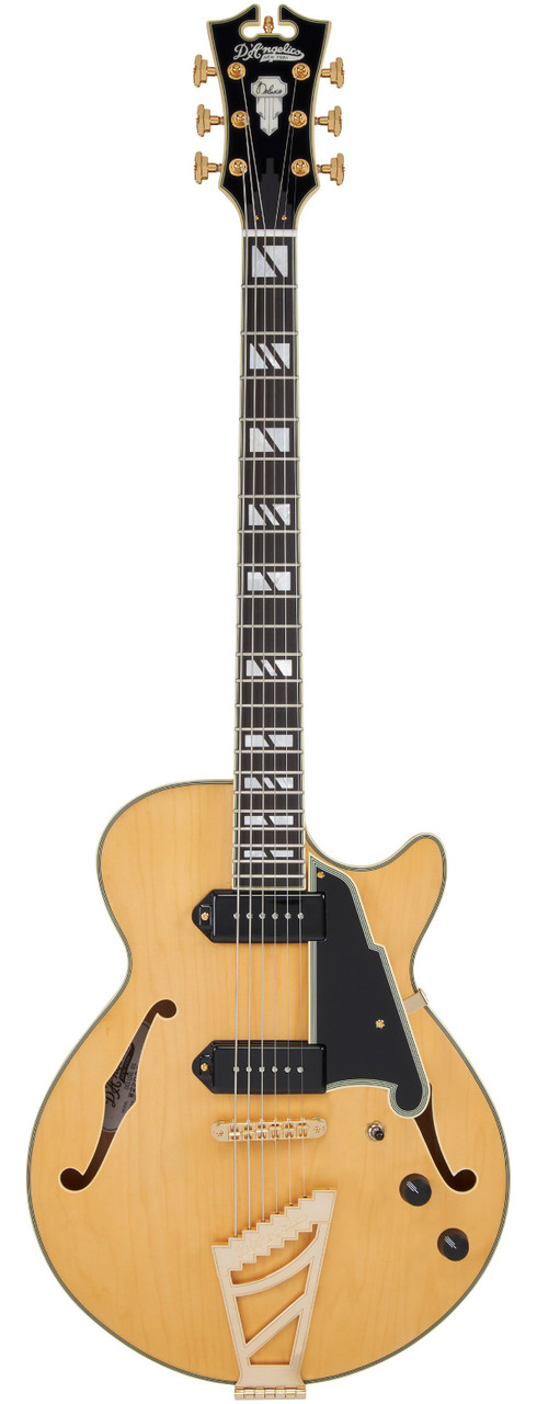 D'Angelico Deluxe SS Baritone in Satin Honey - Image 5