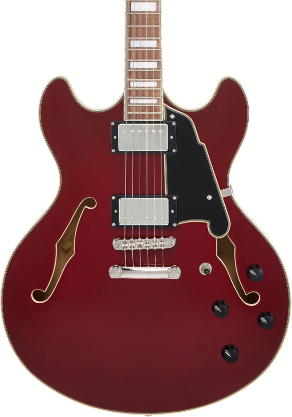D’Angelico Premier DC Semi-Hollow Electric Guitar in Burnt Red