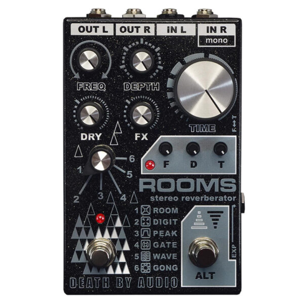 Death By Audio Rooms Stereo Reverberator Pedal