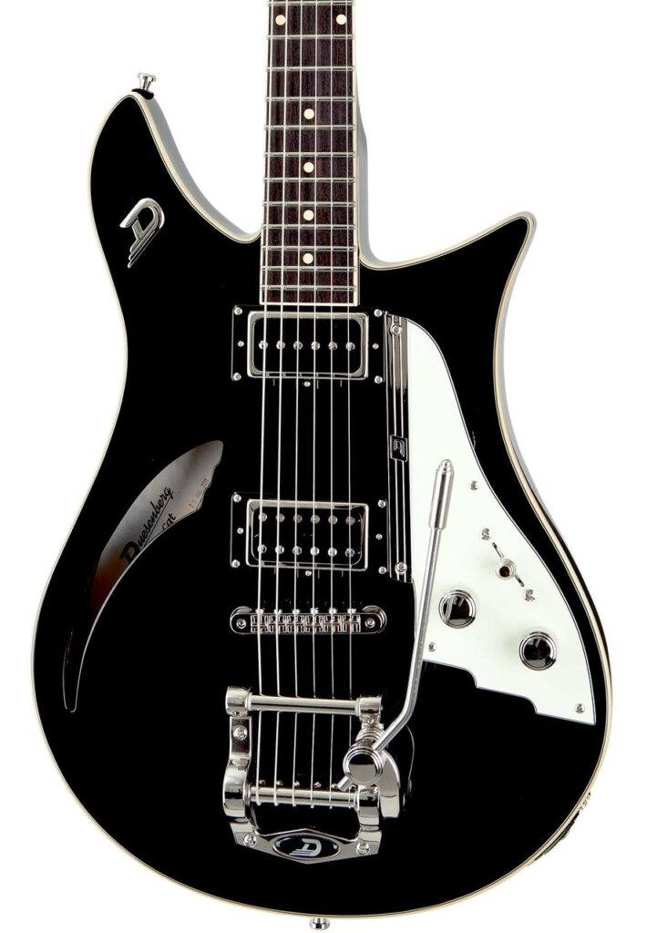 Duesenberg Double Cat Semi-Hollow Electric Guitar in Black