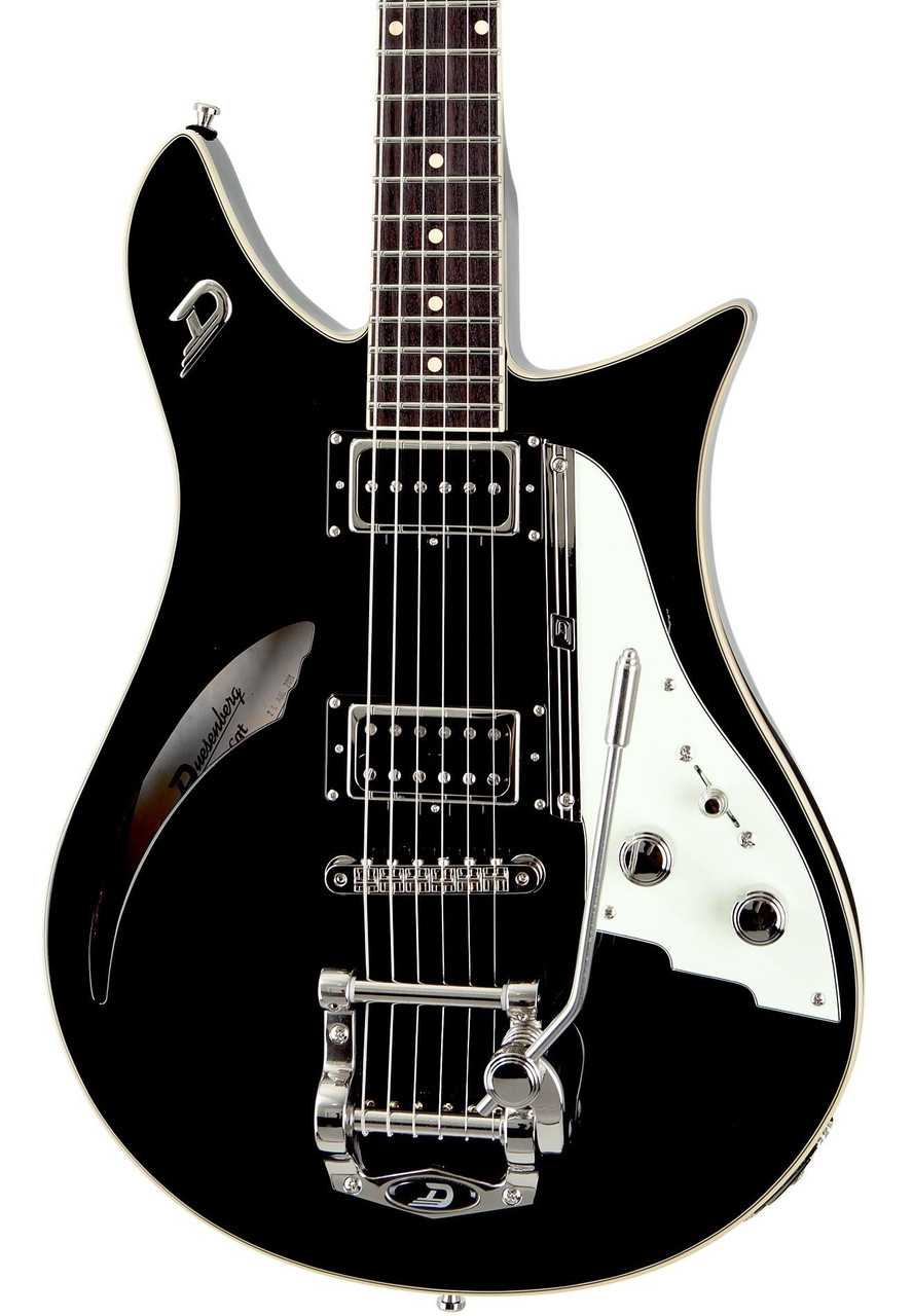 Duesenberg Double Cat Semi-Hollow Electric Guitar in Black