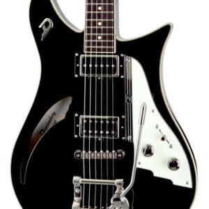 Duesenberg Double Cat Semi-Hollow Electric Guitar in Black