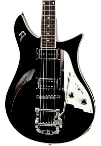 Duesenberg Double Cat Semi-Hollow Electric Guitar in Black