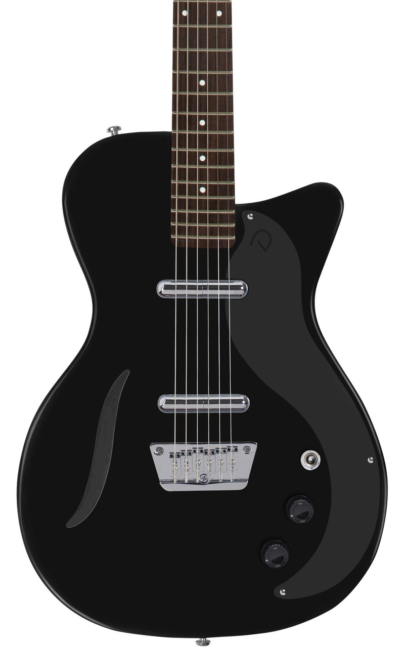 Danelectro Vintage Baritone Electric Guitar in Gloss Black