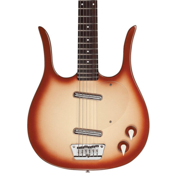 Danelectro Longhorn Baritone Electric Guitar in Copper Burst