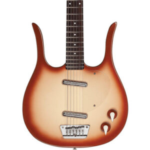 Danelectro Longhorn Baritone Electric Guitar in Copper Burst