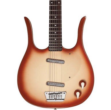 Danelectro Longhorn Baritone Electric Guitar in Copper Burst