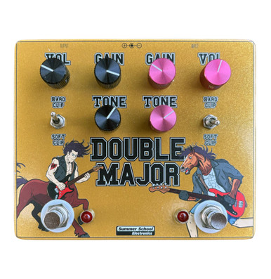 Summer School Electronics Double Major Klon Style Double Overdrive Pedal - Image 2