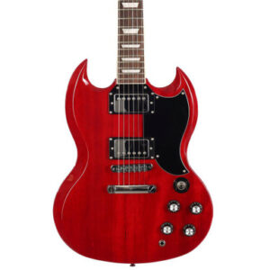 Eastcoast GS61S Double Cut Electric Guitar in Cherry Red