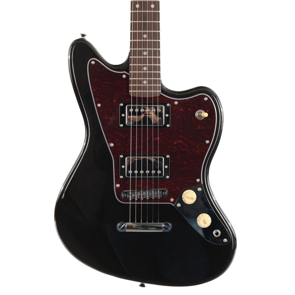 Eastcoast JG Offset Electric Guitar in Metallic Black