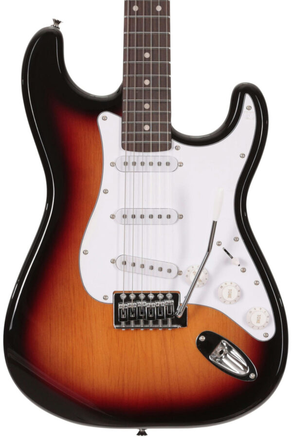 B Stock : EastCoast ST1 Electric Guitar in 3 Tone Sunburst with Rosewood Fretboard - 007 - Image 2
