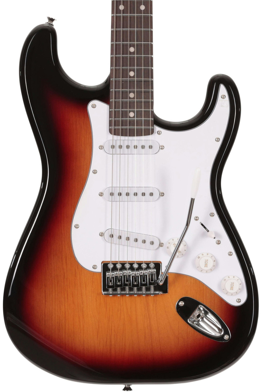 B Stock : EastCoast ST1 Electric Guitar in 3 Tone Sunburst with Rosewood Fretboard - 007 - Image 2