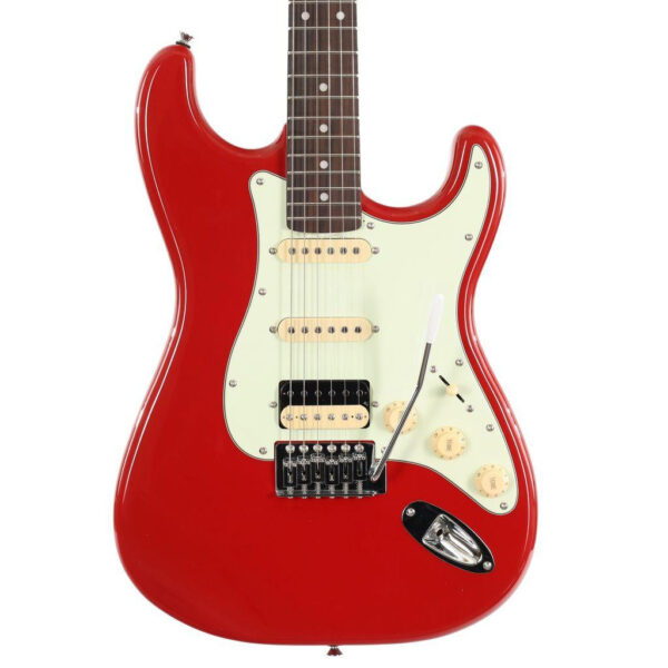 Eastcoast ST2 HSS S-Style Electric Guitar in Hot Rod Red