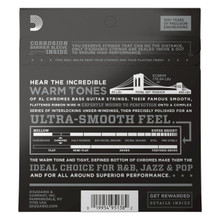 D'addario ECB81M Medium Scale Flatwound 45 - 100 4 String Bass Set - Image 3