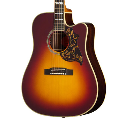 Epiphone Inspired By Gibson Custom 1960 Hummingbird Deluxe EC In Autumn Burst - Image 1
