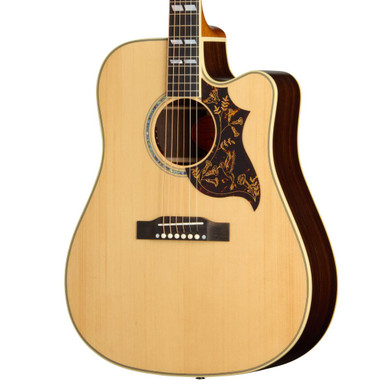 Epiphone Inspired By Gibson Custom 1960 Hummingbird Deluxe EC In Natural - Image 1