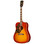 Epiphone Inspired By Gibson Custom 1960 Hummingbird Reissue In Heritage Cherry Sunburst, Left Handed - Image 4