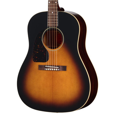Epiphone Inspired By Gibson Custom 1942 Banner J-45 Reissue Vintage Sunburst, Left Handed - Image 1