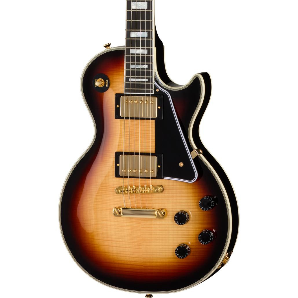 Epiphone Inspired by Gibson Custom Les Paul Custom Electric Guitar in Sedona Burst