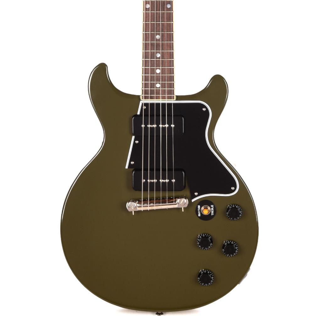 Epiphone Inspired by Gibson Custom 1960 Les Paul Special Double Cut Reissue Electric Guitar in Olive Drab