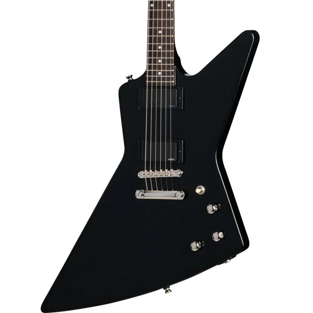 Epiphone Inspired by Gibson Explorer ‘80s EMG Electric Guitar in Ebony