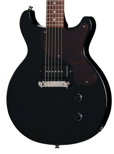 Epiphone Inspired by Gibson Les Paul Junior Double Cut Electric Guitar in Ebony