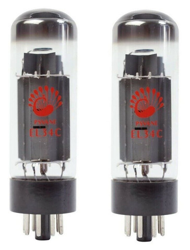 PSVANE EL34C Matched Pair of Valve Tubes